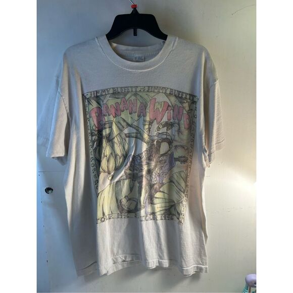 Jimmy Buffet 1996 Band tshirt USA Banana Wind Tour (some discoloration) - Picture 4 of 13
